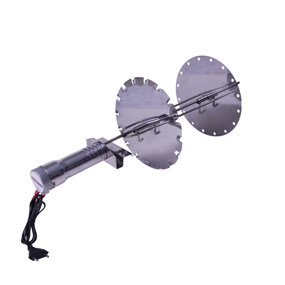 Espeto giratório elétrico carrossel 16 espetinhos 67cm Inox