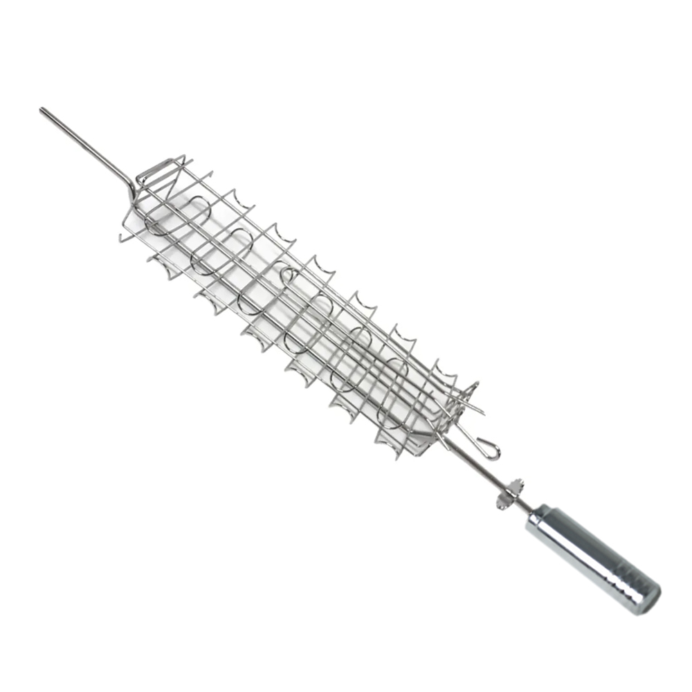 Espeto Grelha Peixe Giratória Cromado 67,5cm