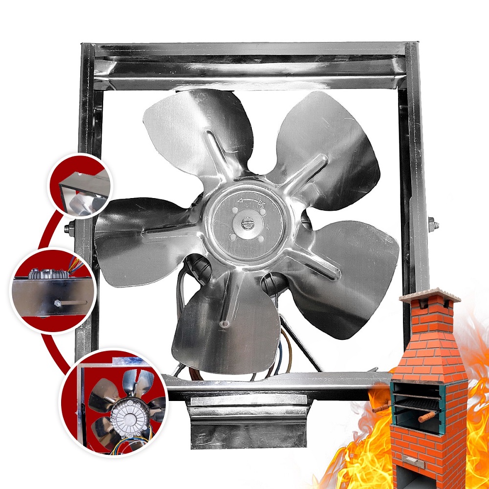 Exaustor para Churrasqueira Weg com Suporte Inox Bivolt